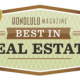 Best in Hawaii real estate award - 2014
