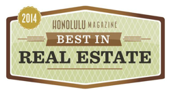 Best in Hawaii real estate award - 2014