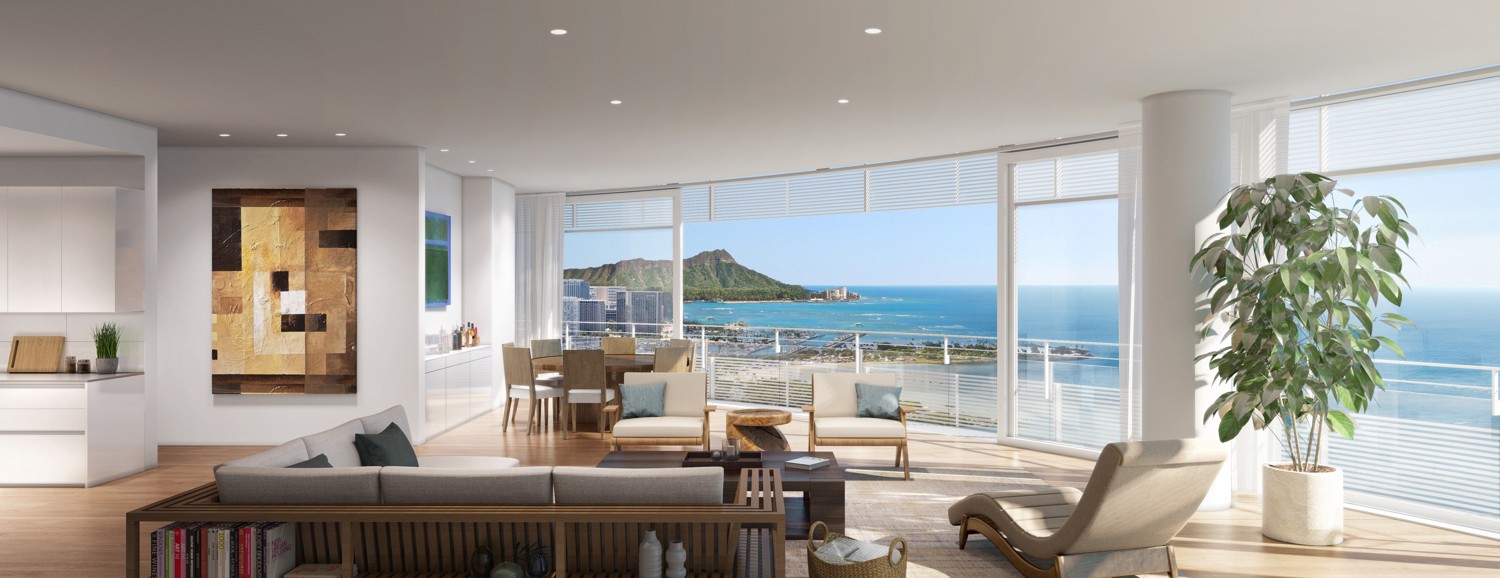 Gateway Towers living room