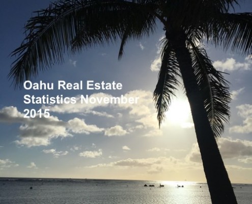 Oahu real estate statistics November 2015