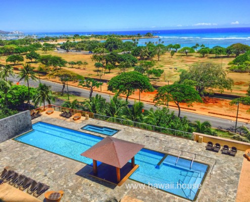 Hokua condo pool and view March 23, 2016