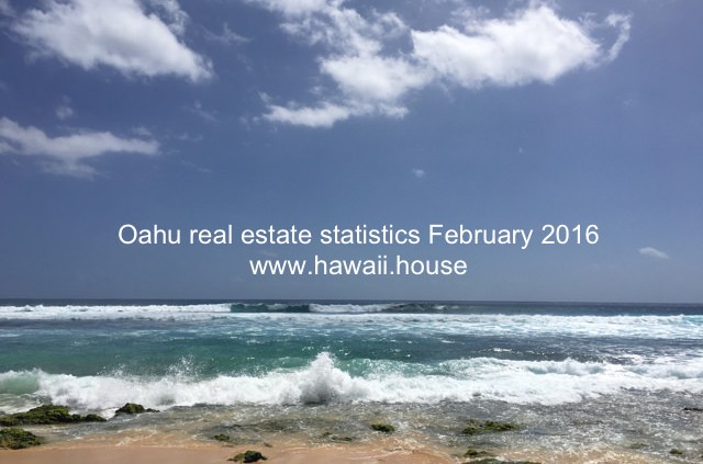 Oahu House statistics Feb 2016