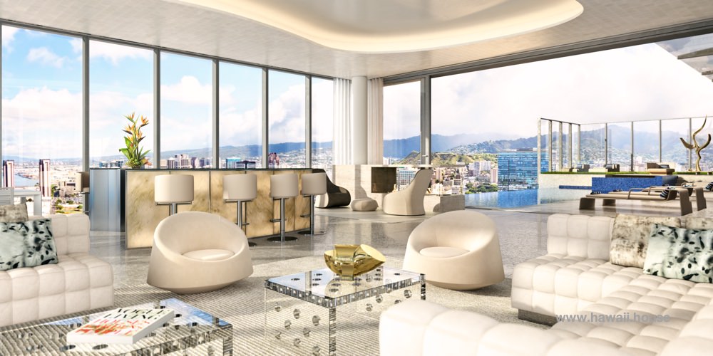 The Waiea penthouses in Honolulu Luxury condos in Kakaako for sale