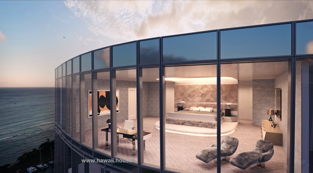 The Waiea penthouses in Honolulu Luxury condos in Kakaako for sale