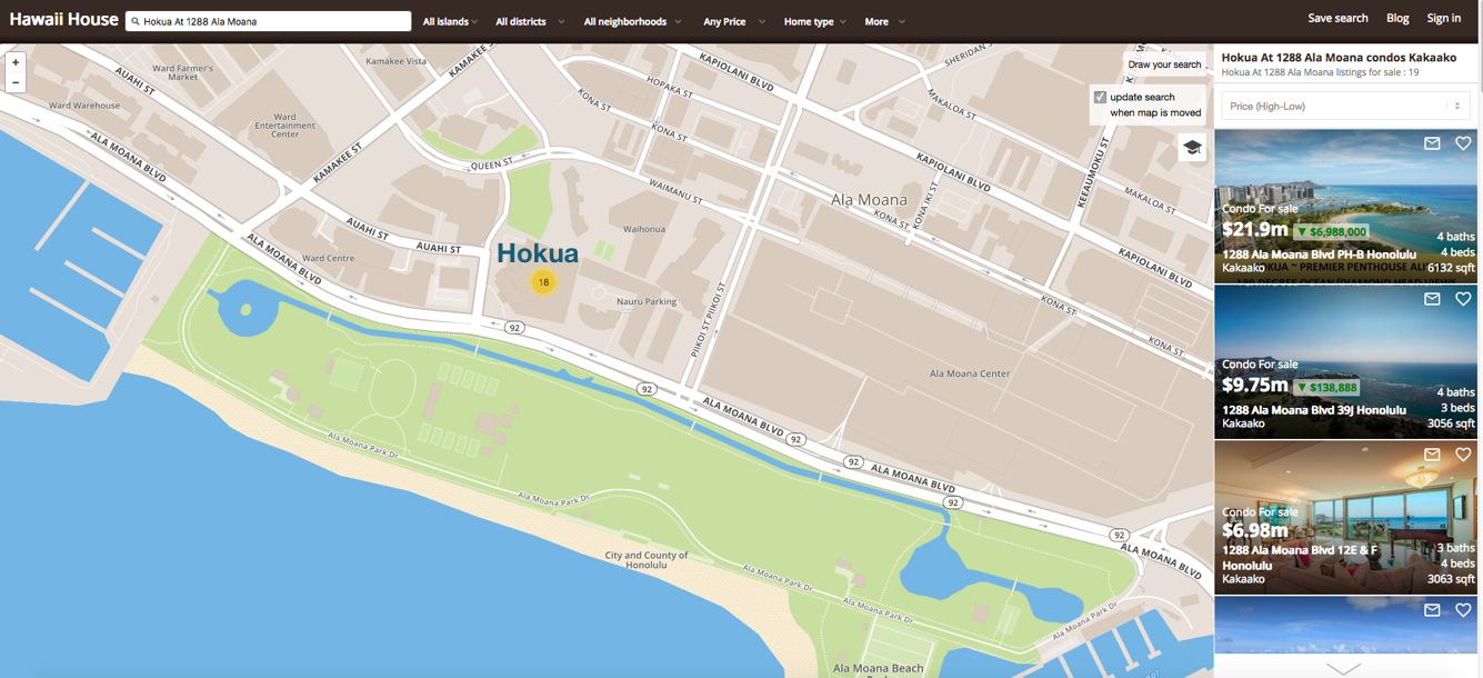 Hokua map
