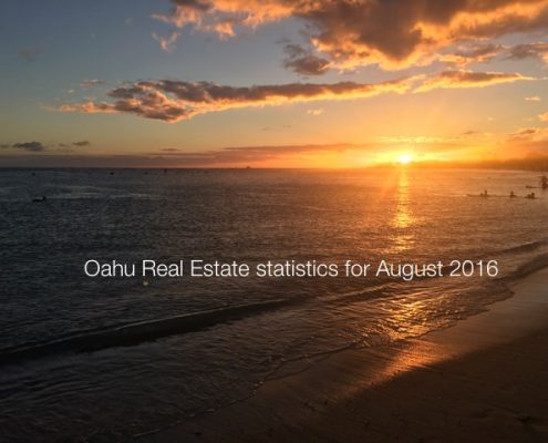 Oahu housing prices August 2016