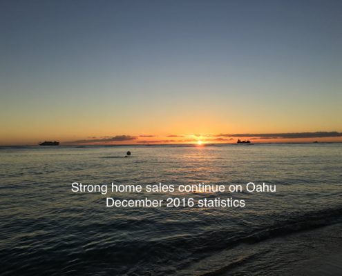 Strong December 2016 Housing sales Hawaii House