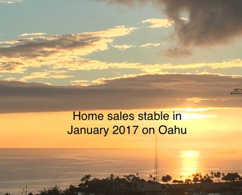 Home sales stable in January 2017 on Oahu
