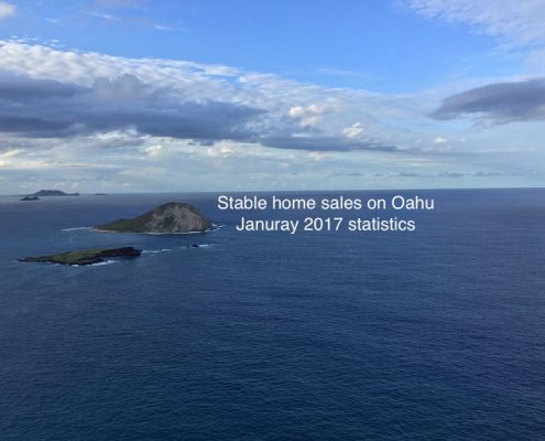 Stable home sales on Oahu - January 2017 statistics