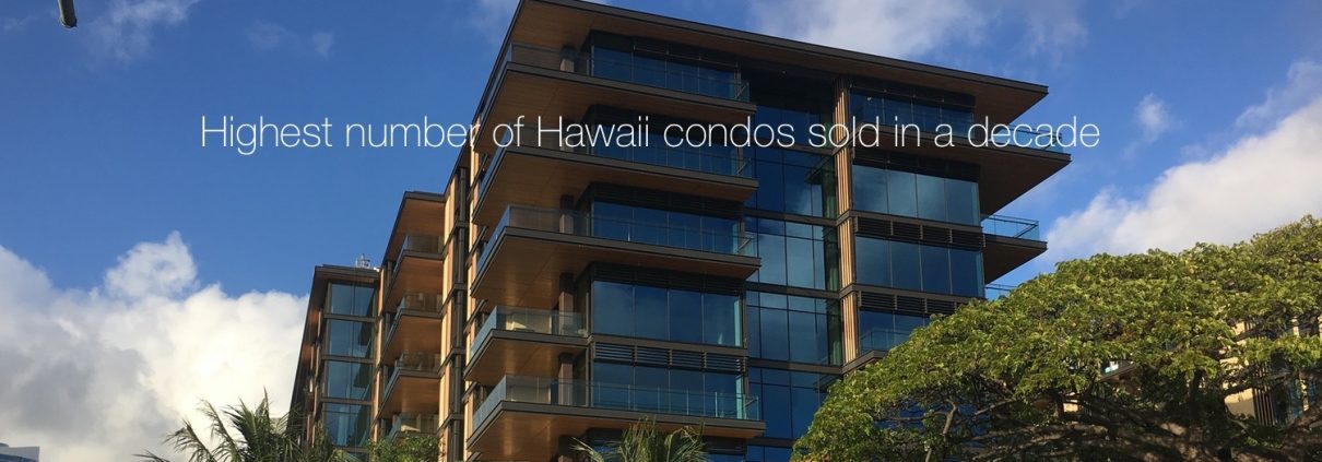 Highest number of Hawaii condos sold in a decade