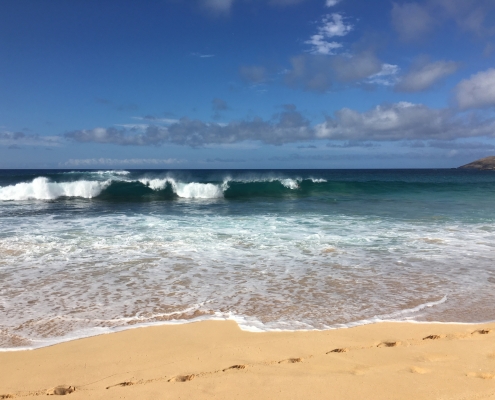 Ocean wave Sandy Beach Hawaii Kai