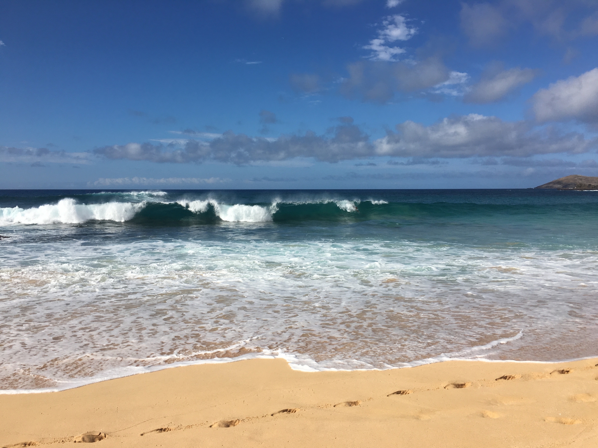 Ocean wave Sandy Beach Hawaii Kai